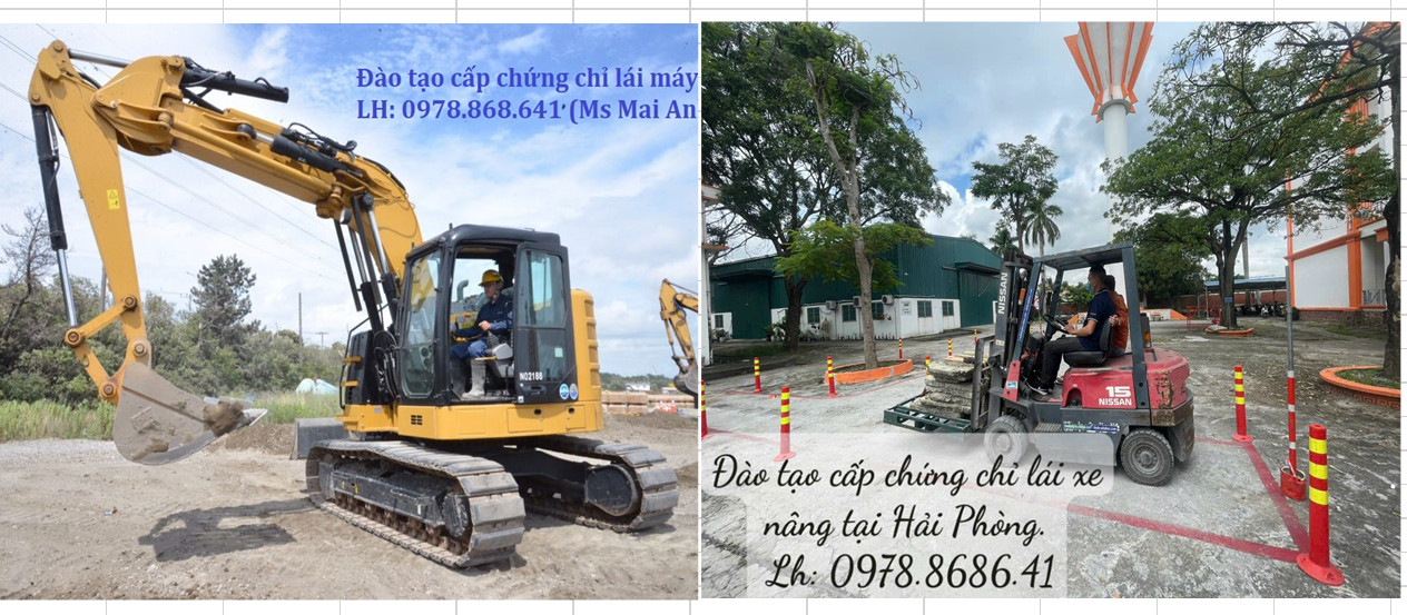 ĐÀO TẠO XE CẨU- XE NÂNG -MÁY XÚC CẤP CHỨNG CHỈ